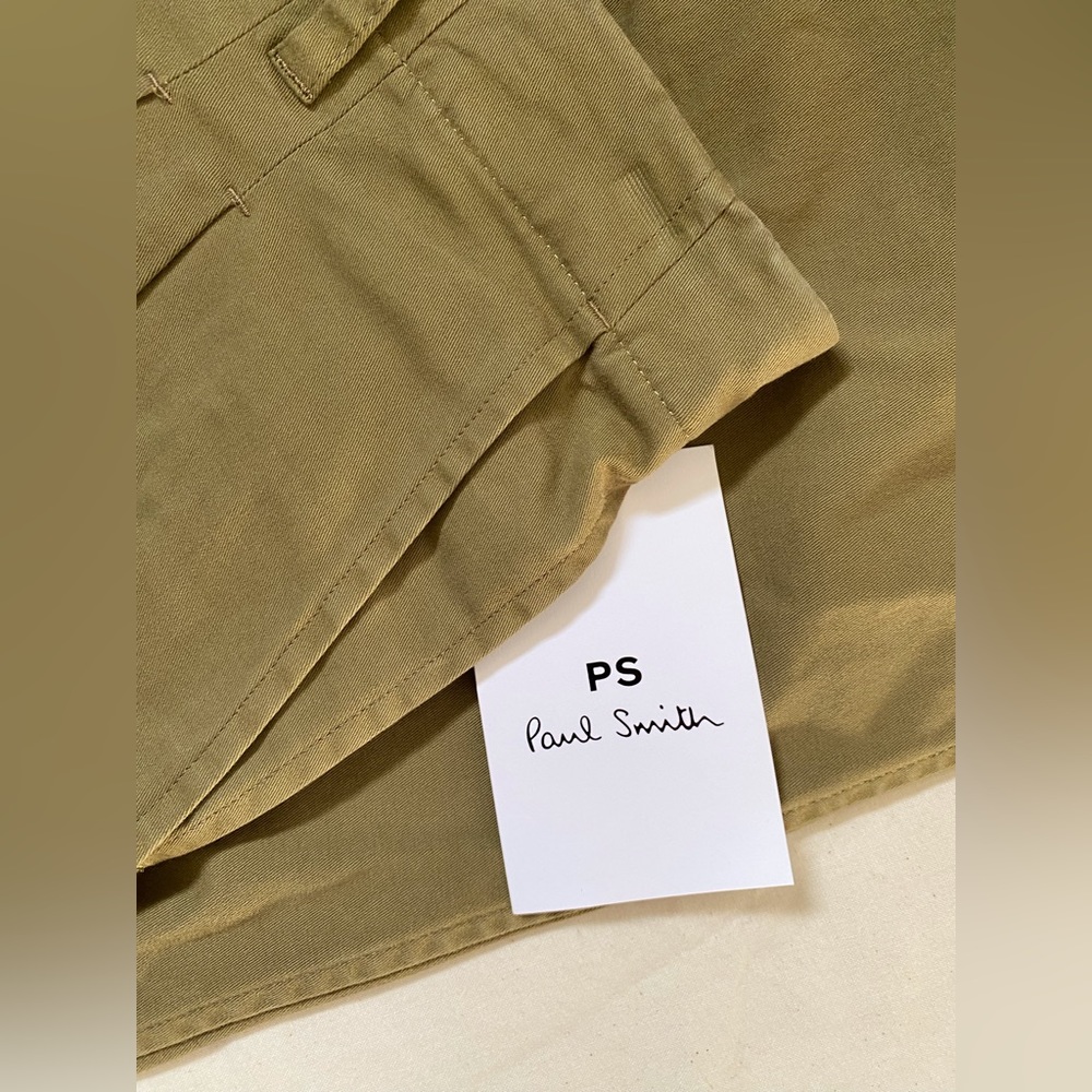 NWT PS by Paul Smith Safari Green Double Pocket Chino - Picture 4 of 4